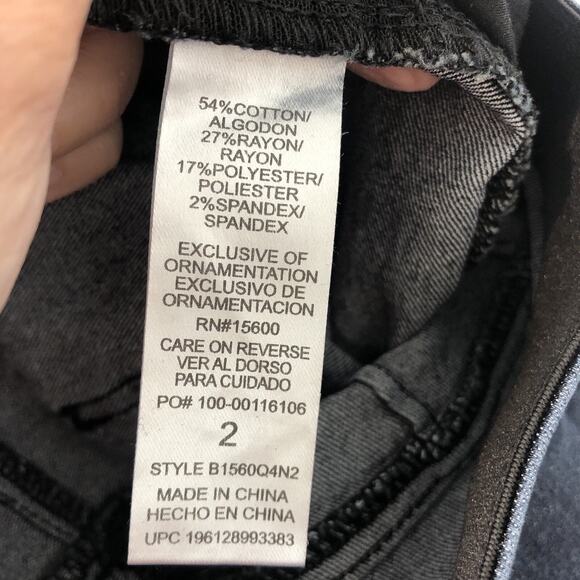 Democracy Women's Skinny "Ab"solution Stretchy Dark Wash Mid-Rise Jeans Size 2 - Picture 9 of 9